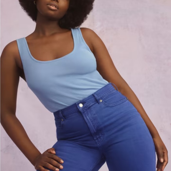 Everlane Way High Jean in cobalt blue - Picture 6 of 6